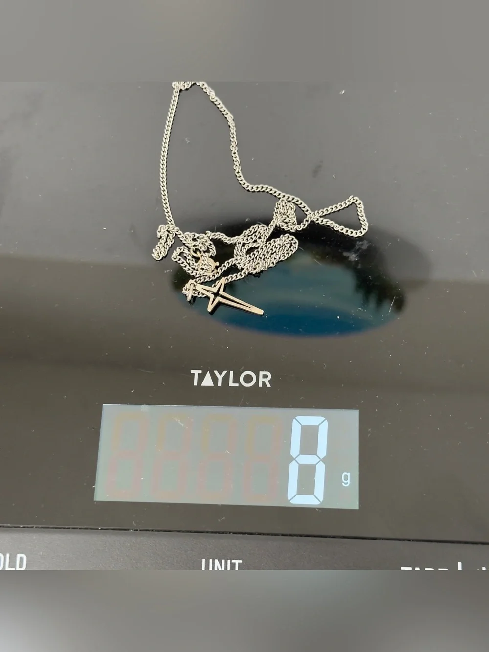 Vintage Retired James Avery Silver North Star Cross Charm Pendant Necklace